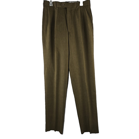 Gianni Vironi Superior 100s 3pc Men's Suit Brown Jacket 40L x Pants W33 - NWT - Picture 4 of 14